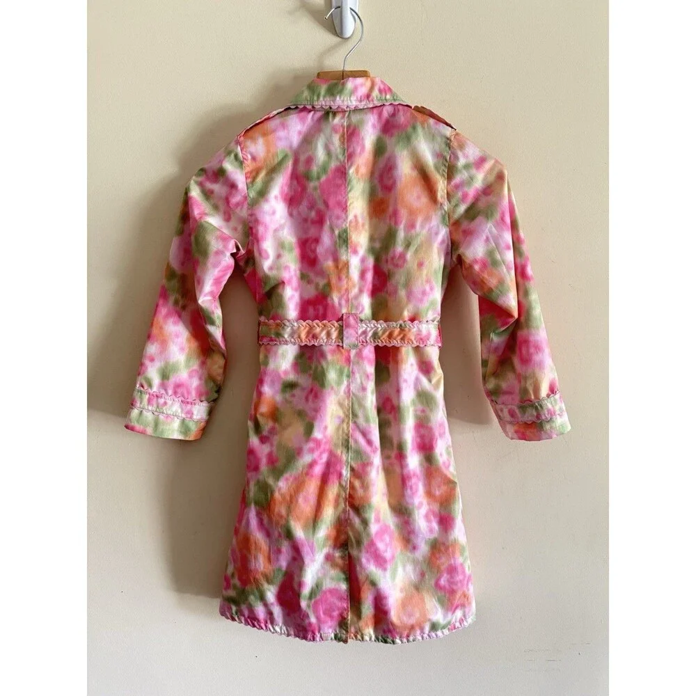 The Children's Place Size M 7/8 Floral Peacoat Vintage Girls Kids Dress Jacket